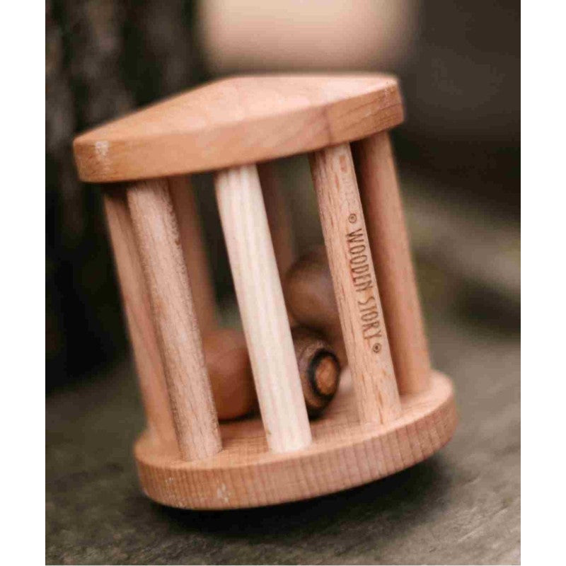 Houten rammelaar tortelduif – afbeelding 2