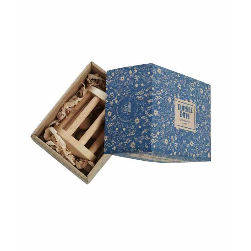 Houten rammelaar tortelduif – afbeelding 3