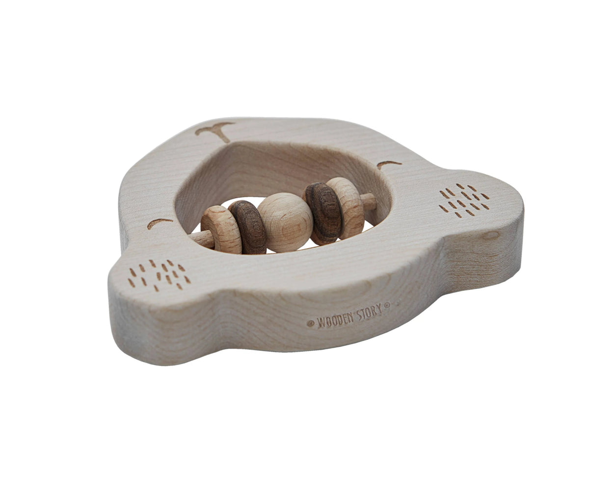 Houten rammelaar koala – afbeelding 2