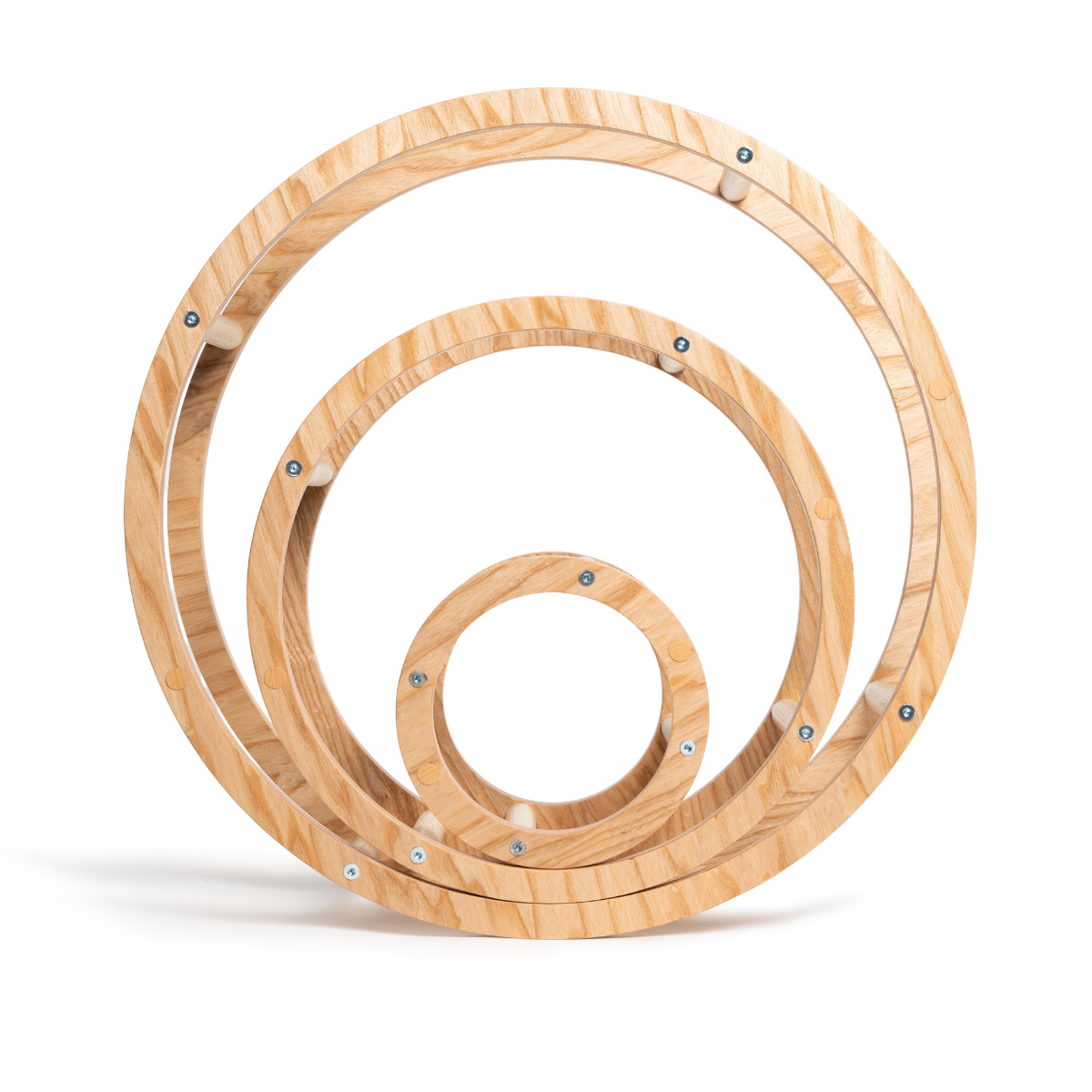 Houten ringen montessori – set van 3 maten