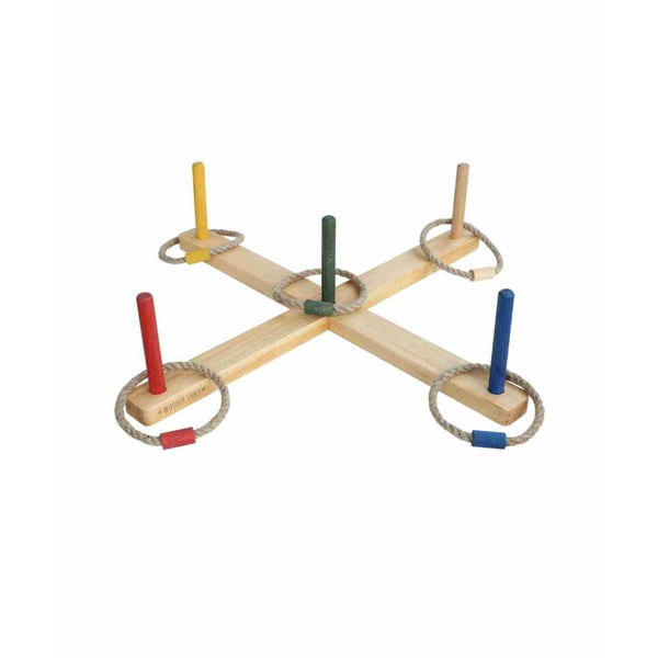 Houten Ringwerpspel Kleurrijk