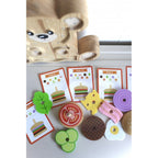 Houten stapelburger met receptkaart – afbeelding 5