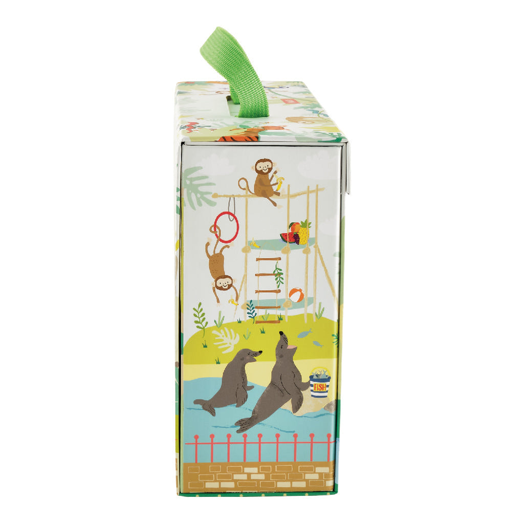 Speeldoos dierentuin met houten figuren – afbeelding 5