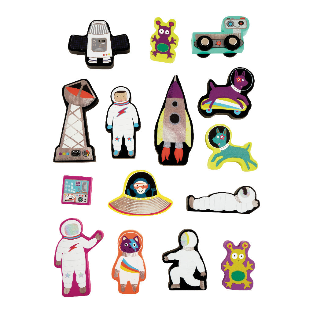 Speeldoos ruimte met houten figuren – afbeelding 3