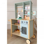 Houten speelgoed winkel – foodtruck marktkraam 73-delig – afbeelding 7