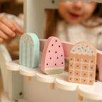 Houten speelgoed winkel – ijscokar 3-in-1 pastel – afbeelding 12