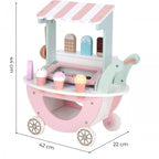 Houten speelgoed winkel – ijscokar 3-in-1 pastel – afbeelding 3