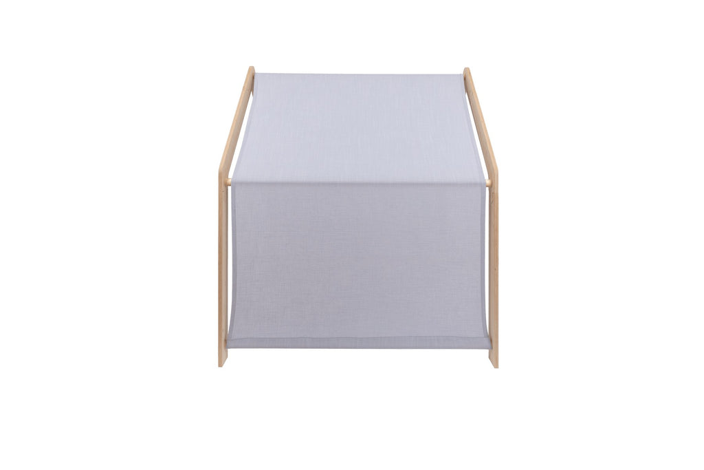 Houten speelhuisje naturel – dak blauw – afbeelding 4