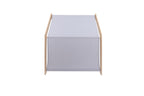 Houten speelhuisje naturel – dak blauw – afbeelding 4