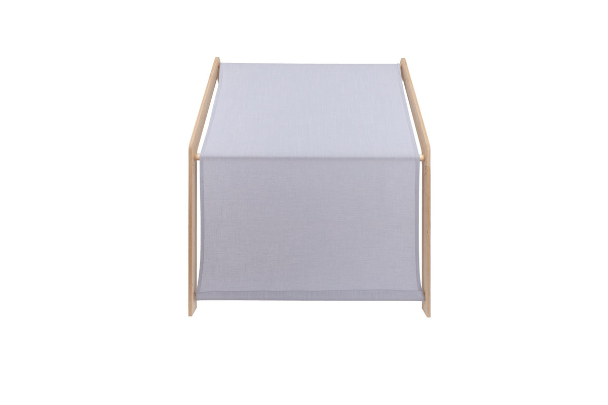 Houten speelhuisje naturel – dak blauw – afbeelding 4