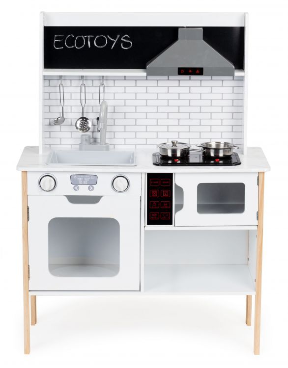 Houten speelkeuken met geluid, licht en afzuigkap – afbeelding 2