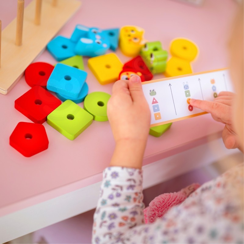 Houten stapelpuzzel met dieren – montessori sorteerspel – afbeelding 10