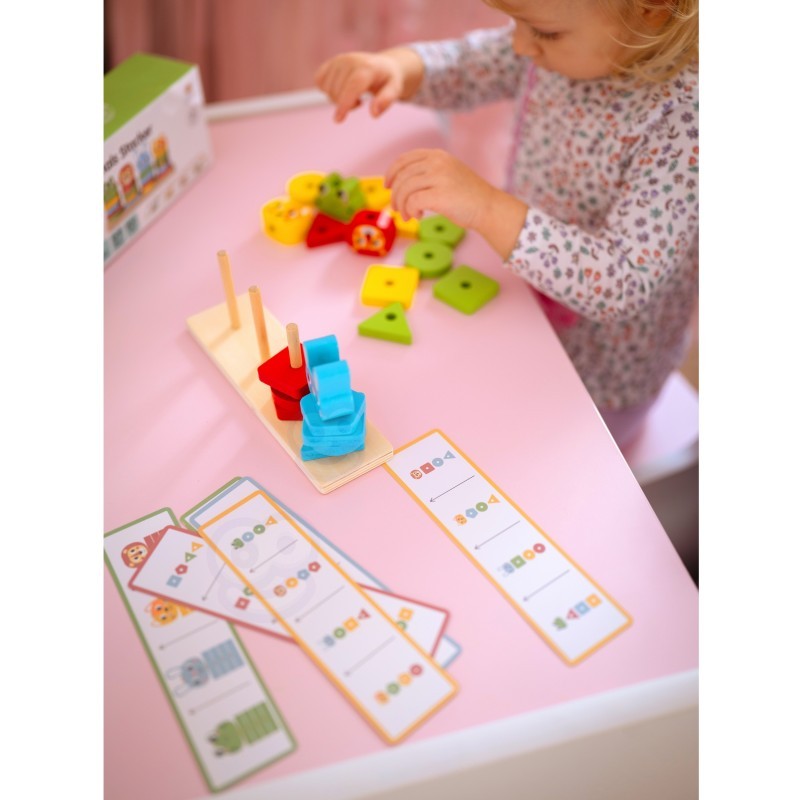 Houten stapelpuzzel met dieren – montessori sorteerspel – afbeelding 12