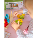 Houten stapelpuzzel met dieren – montessori sorteerspel – afbeelding 16
