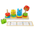 Houten stapelpuzzel met dieren – montessori sorteerspel – afbeelding 7