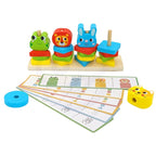 Houten stapelpuzzel met dieren – montessori sorteerspel – afbeelding 8