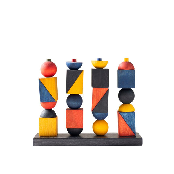 Houten Stapelspel Bauhaus Modern X