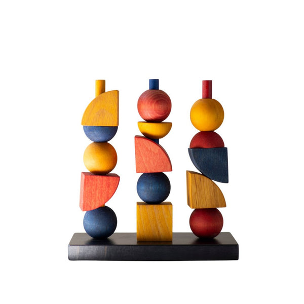 Houten Stapelspel Bauhaus Modern Y