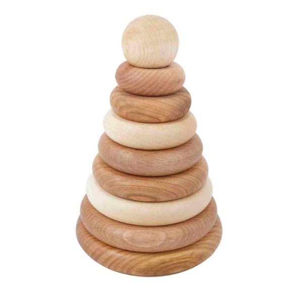 Houten Stapelpiramide Naturel
