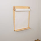 Houten wandtekenbord met papierrolhouder – afbeelding 7