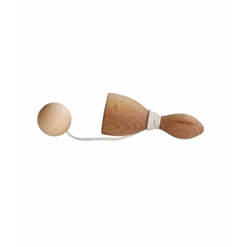 Houten vangspel met bal aan touw – afbeelding 4