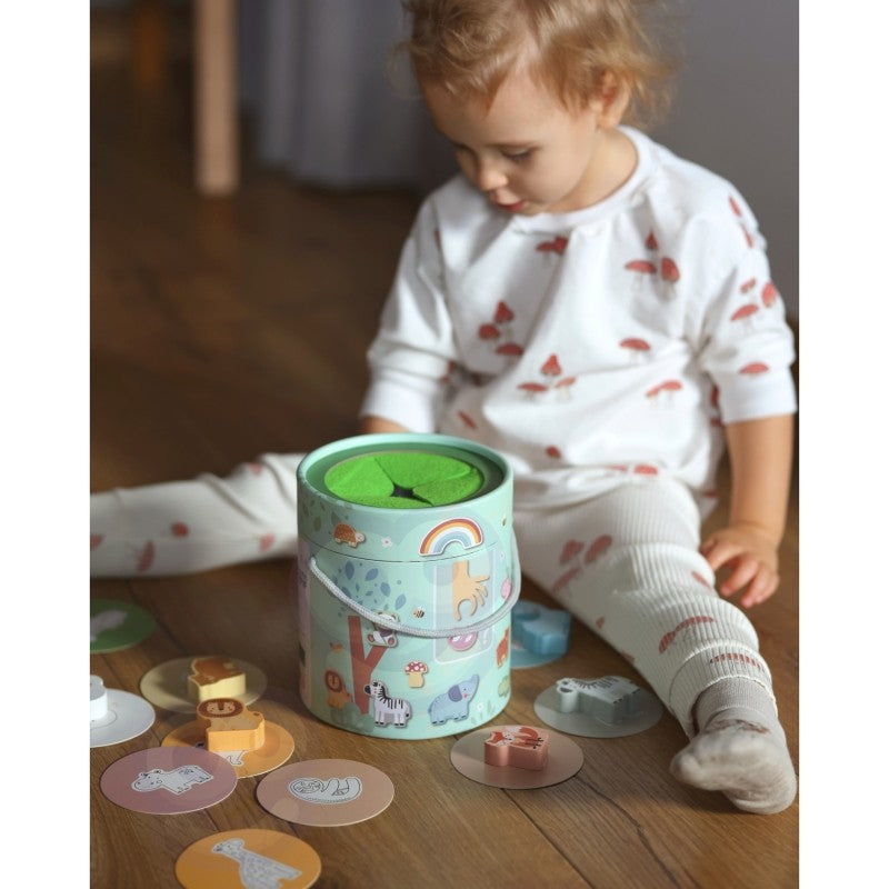Houten voelspel mystery box – vormen zoeken op de tast – afbeelding 11