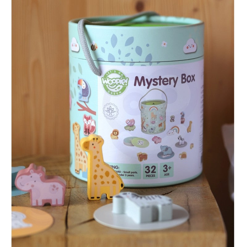 Houten voelspel mystery box – vormen zoeken op de tast – afbeelding 6