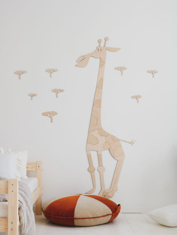 Wanddecoratie Safaridier Giraffe