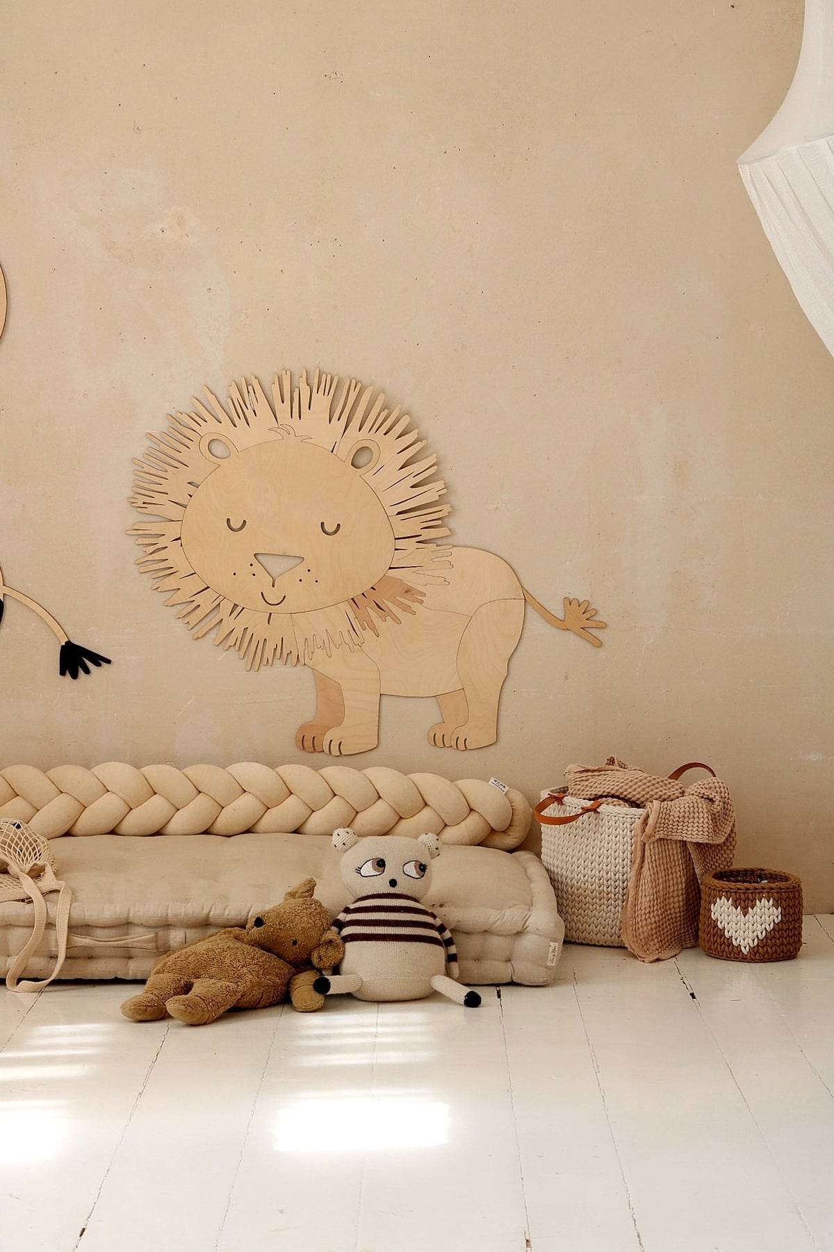 Houten wanddecoratie safari leeuw – afbeelding 3