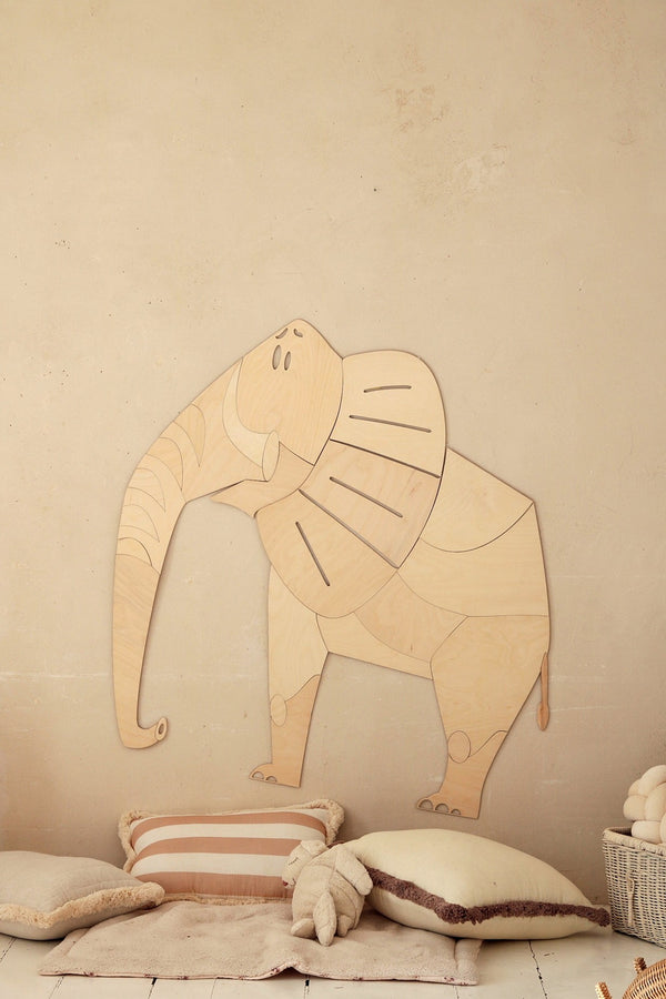 Wanddecoratie Safaridier Olifant