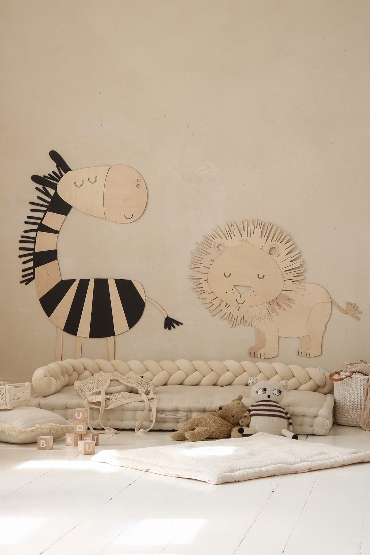 Houten wanddecoratie safari zebra – afbeelding 5
