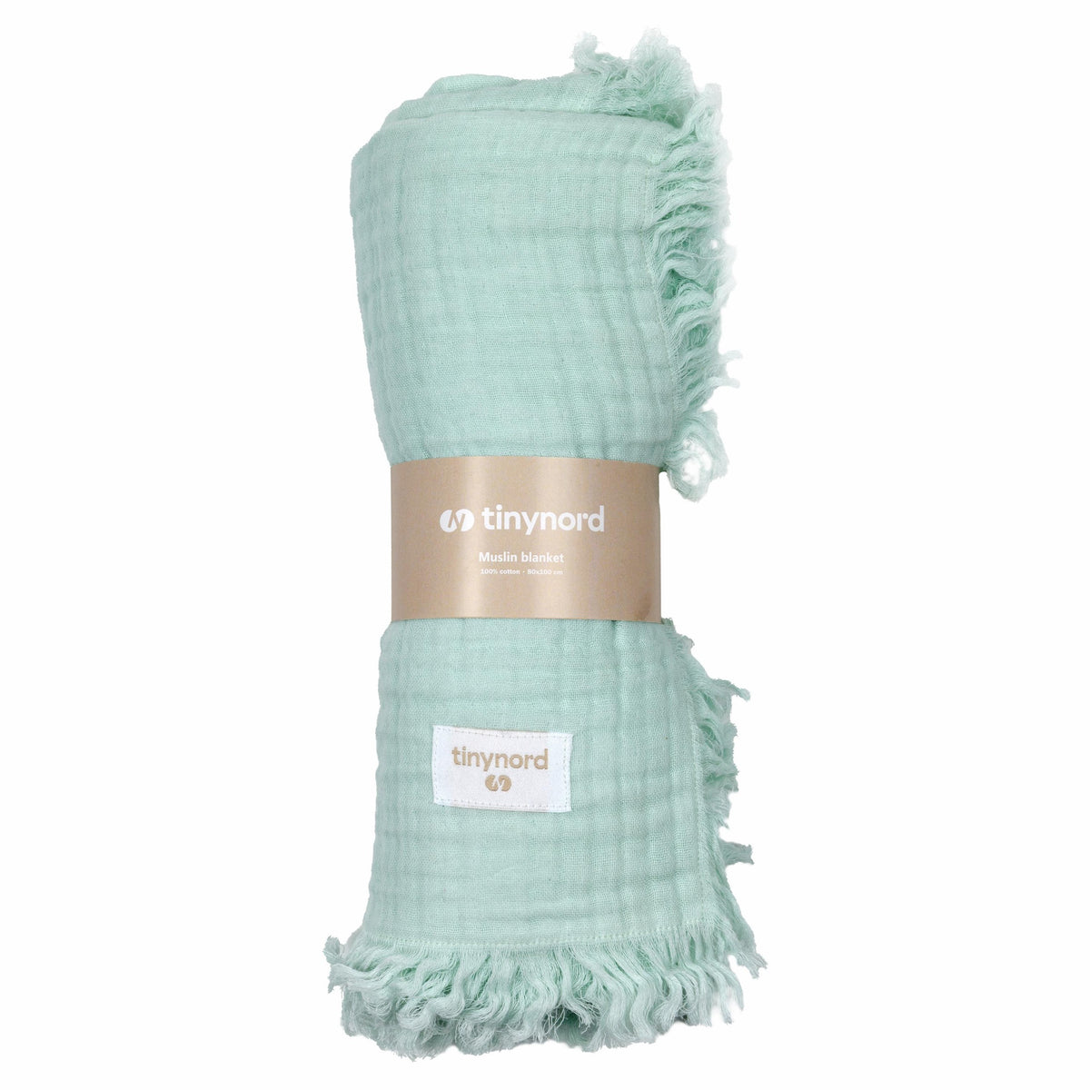 Hydrofiele mousseline deken beige – afbeelding 3
