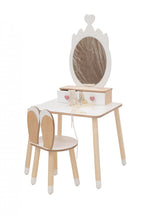 Kaptafel kind met spiegel en stoel – kroon – afbeelding 8