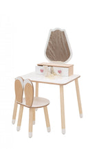 Kaptafel kind met spiegel en stoel – tulp – afbeelding 8