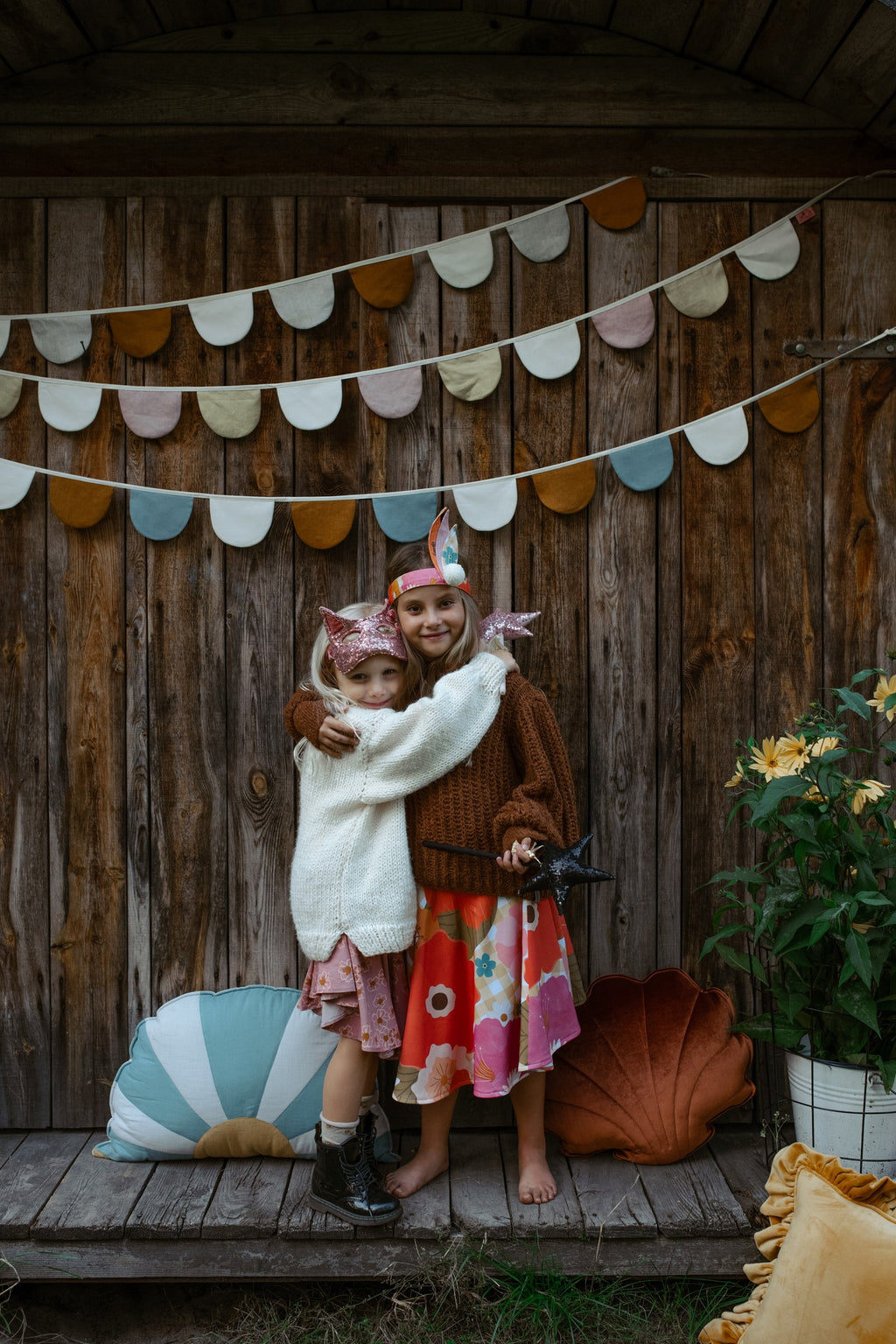 Kattenmasker voor kinderen pailletten goud – afbeelding 10