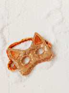 Kattenmasker voor kinderen pailletten goud – afbeelding 4