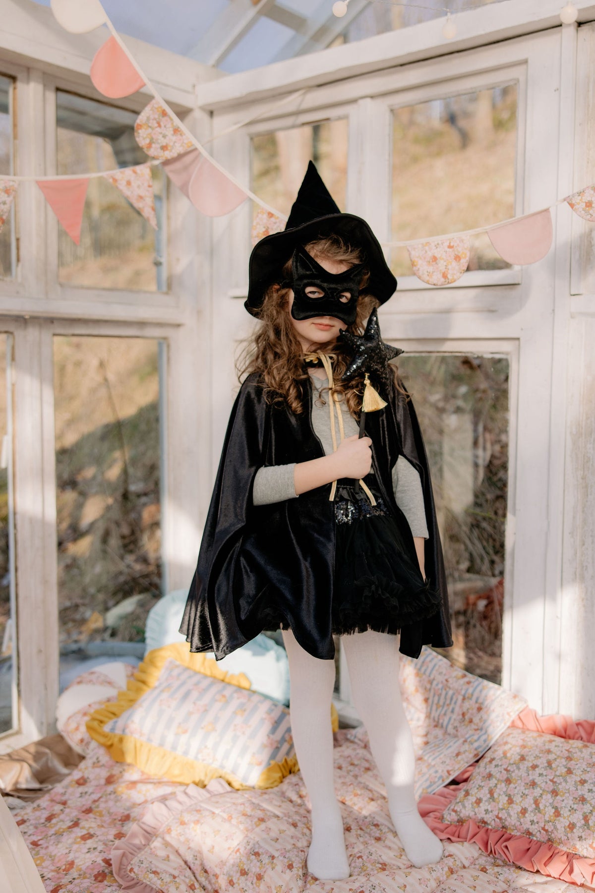 Kattenmasker voor kinderen zwart – afbeelding 7
