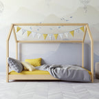 Kinderbed huisje Bella naturel – afbeelding 3