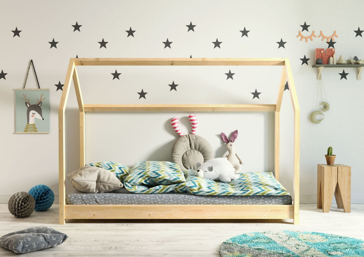 Kinderbed huisje Bella naturel – afbeelding 4