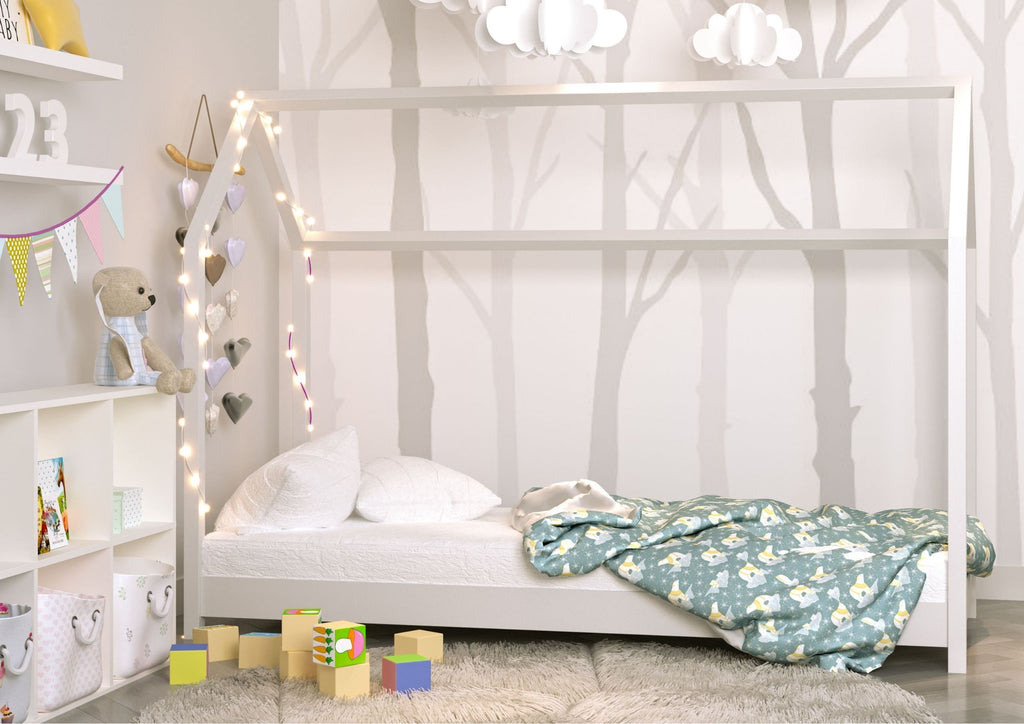 Kinderbed huisje Bella wit – afbeelding 3