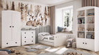 Kinderbed Julia wit met hartjes – afbeelding 2