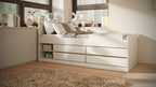 Kinderbed Leon wit met laden en schappen – afbeelding 5