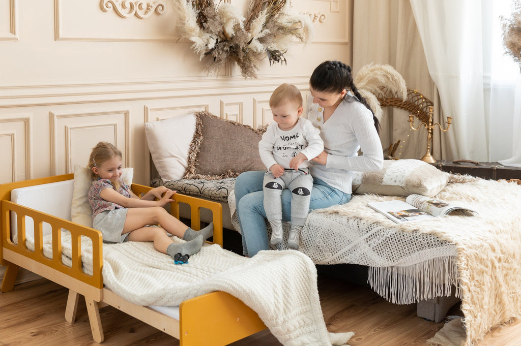 Kinderbed meegroeiend met matras – uitschuifbaar bed en bank – afbeelding 17