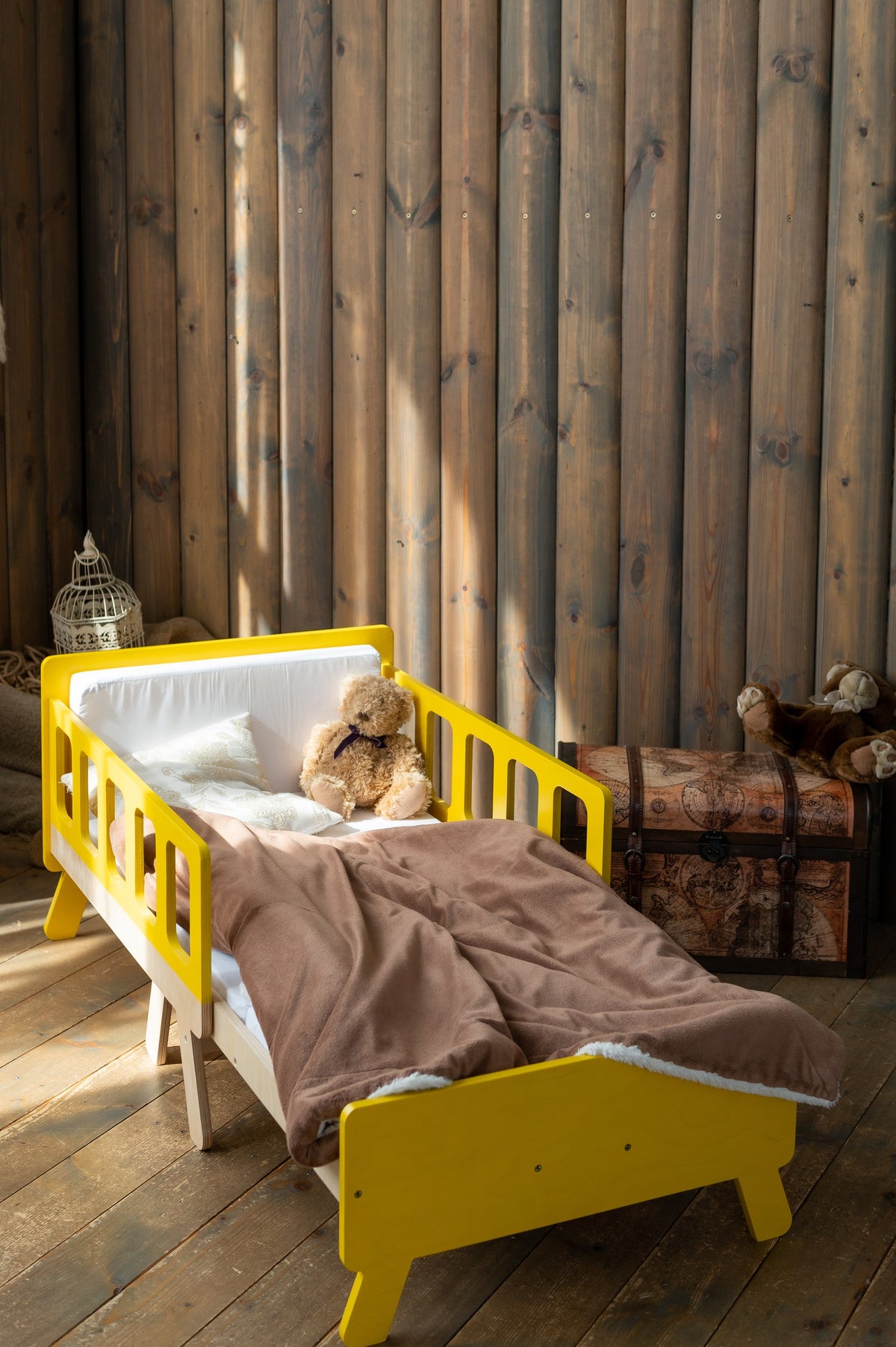 Kinderbed meegroeiend met matras – uitschuifbaar bed en bank – afbeelding 4