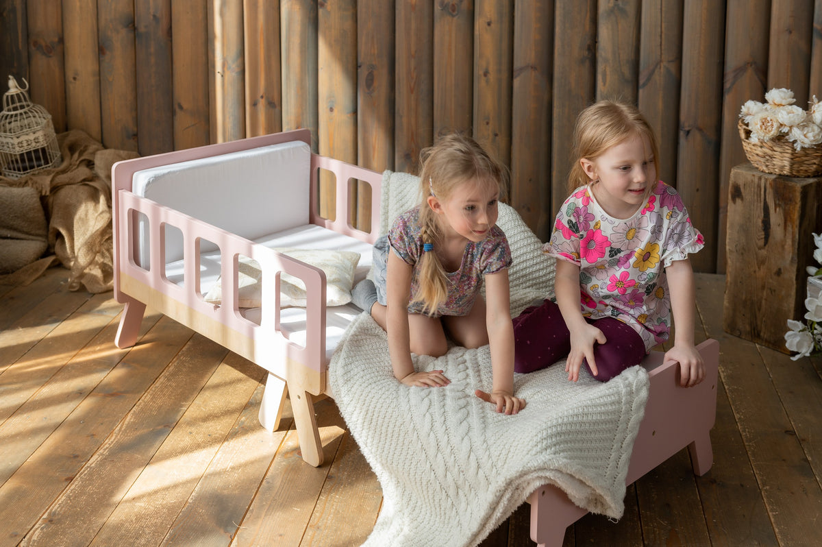 Kinderbed meegroeiend met matras – uitschuifbaar bed en bank – afbeelding 8