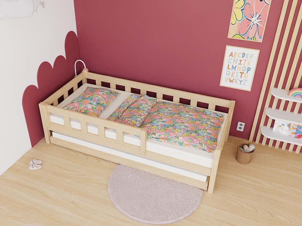 Kinderbed PLOTTY met uitvalbeveiliging – 80 cm breed – afbeelding 9