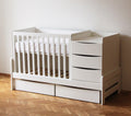Kinderbed Smart – meegroeibed met commode en bureau wit