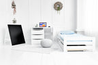 Kinderbed Smart – meegroeibed met commode en bureau wit – afbeelding 2