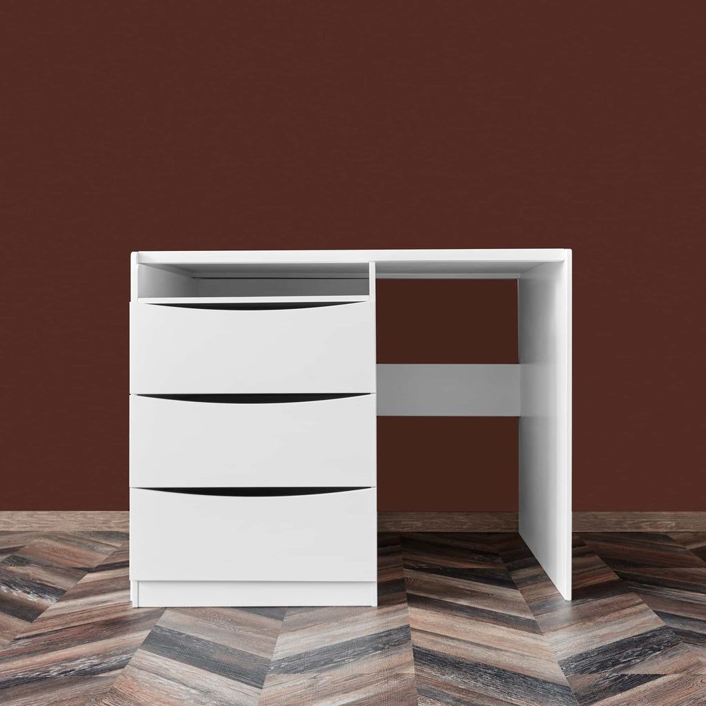 Kinderbed Smart – meegroeibed met commode en bureau wit – afbeelding 4
