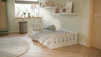 Kinderbed Timon wit – vloerbed met valbeveiliging – afbeelding 4